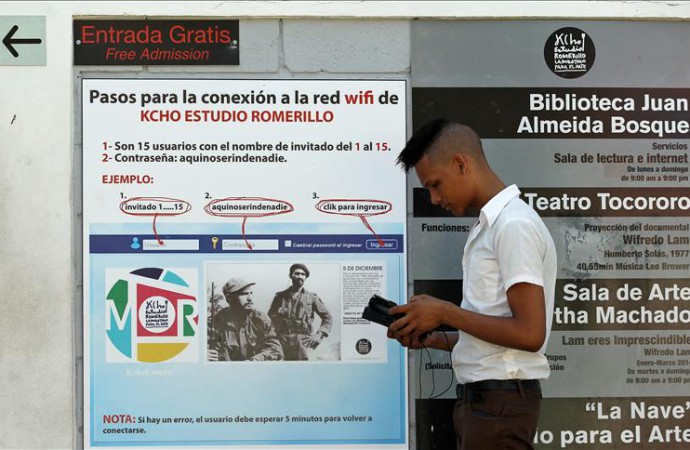 Los cubanos cuentan desde hoy con 35 zonas de internet wifi