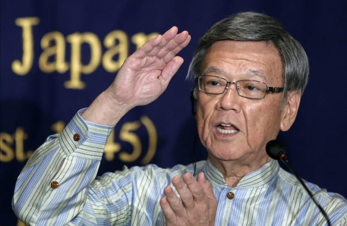 Gobernador de Okinawa: «nunca permitiremos a EEUU construir la nueva base»