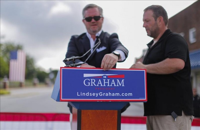 El senador Lindsey Graham anuncia su candidatura presidencial