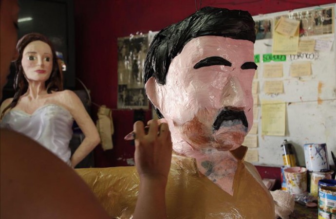El Chapo Guzmán reaparece como piñata en el estado mexicano de Tamaulipas