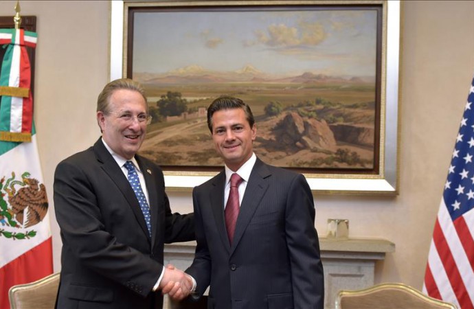 Peña Nieto agradece labor del embajador saliente de EE.UU., Anthony Wayne