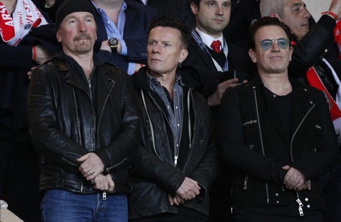 Los Clinton y Springsteen protagonizan en Nueva York cierre de gira de U2