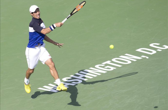 El japonés Nishikori y el estadounidense Isner jugarán la final del torneo de tenis de Washington