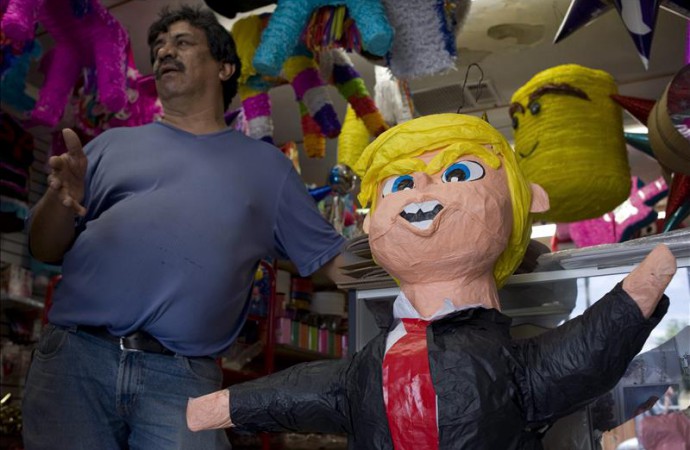 Aumenta venta de piñatas de Donald Trump ante su visita a California