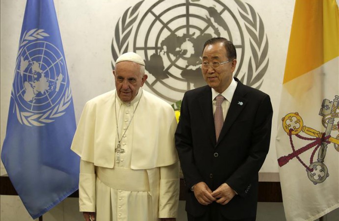 Ban Ki-moon califica al papa como una «resonante voz de la conciencia»