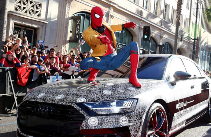 Audi mostró un avance del nuevo A8 en la premiere del «Hombre Araña» en Los Ángeles